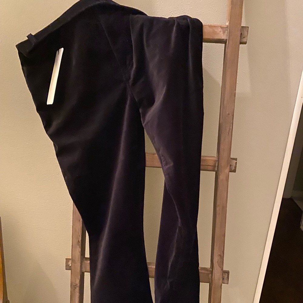 Black velvet , zip cabi skinny jeans.